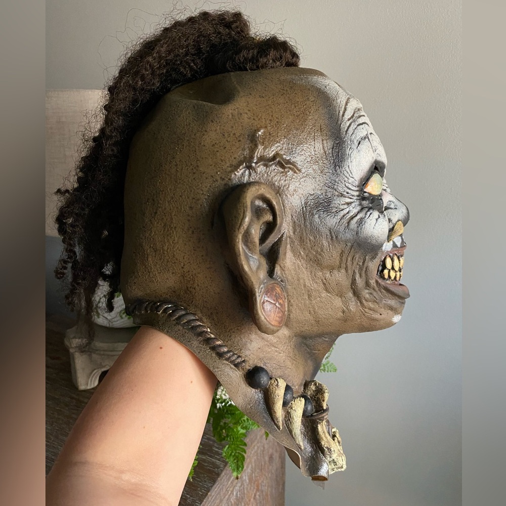 Halloween Voodoo Houngan Witch Doctor Genie Full Head Latex Mask‎ Cosplay Adult - Picture 3 of 9